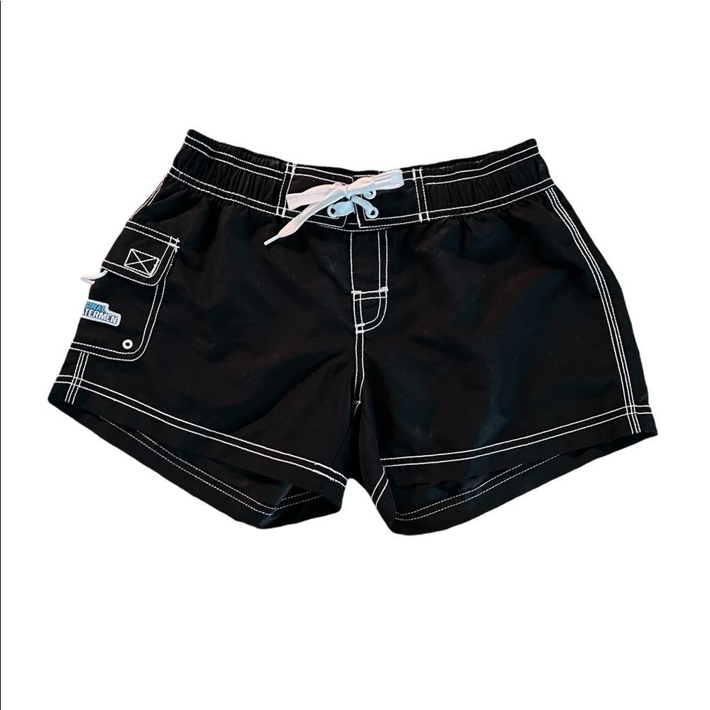 ORIGINAL WATERMEN WOMENS NAVY SWIM TRUNKS SIZE XS